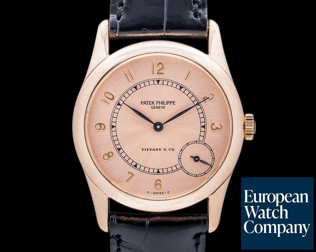 Image of Patek Philippe Calatrava Automatic 18K Rose Gold / Pink Tiffany Dial