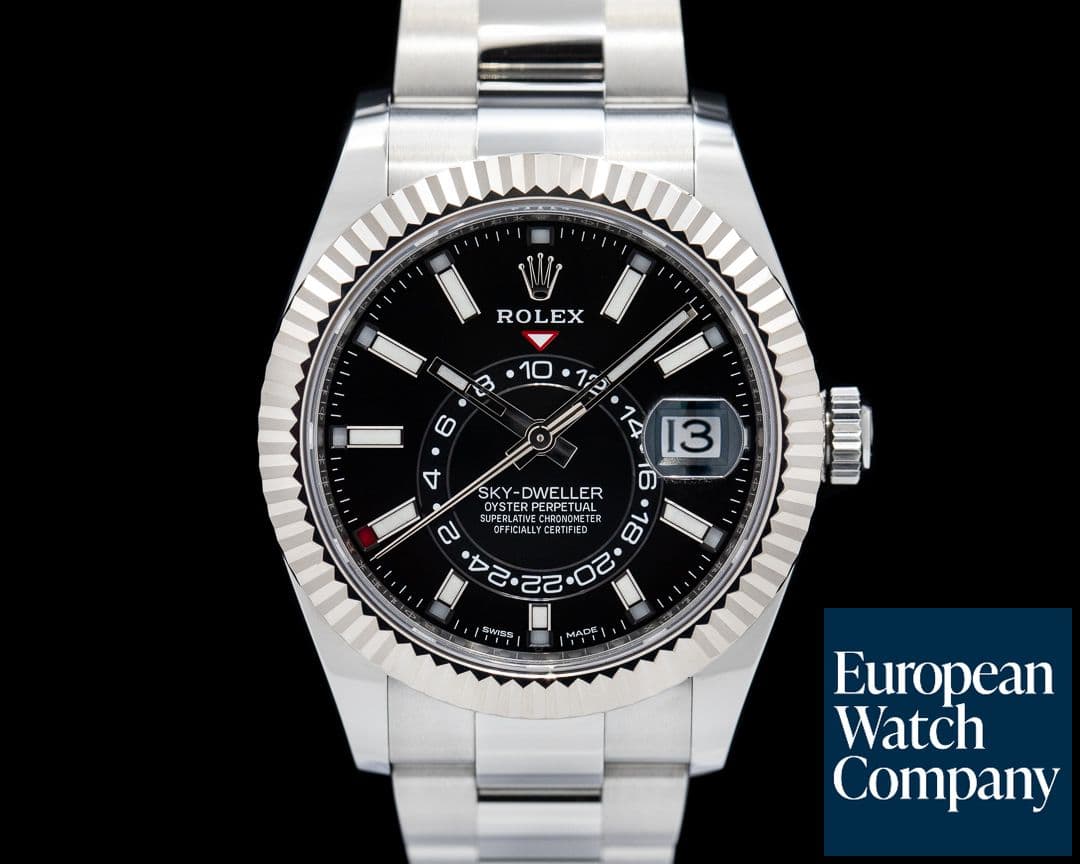 Image of Rolex Sky Dweller Stainless Steel Black Dial / Oyster Bracelet