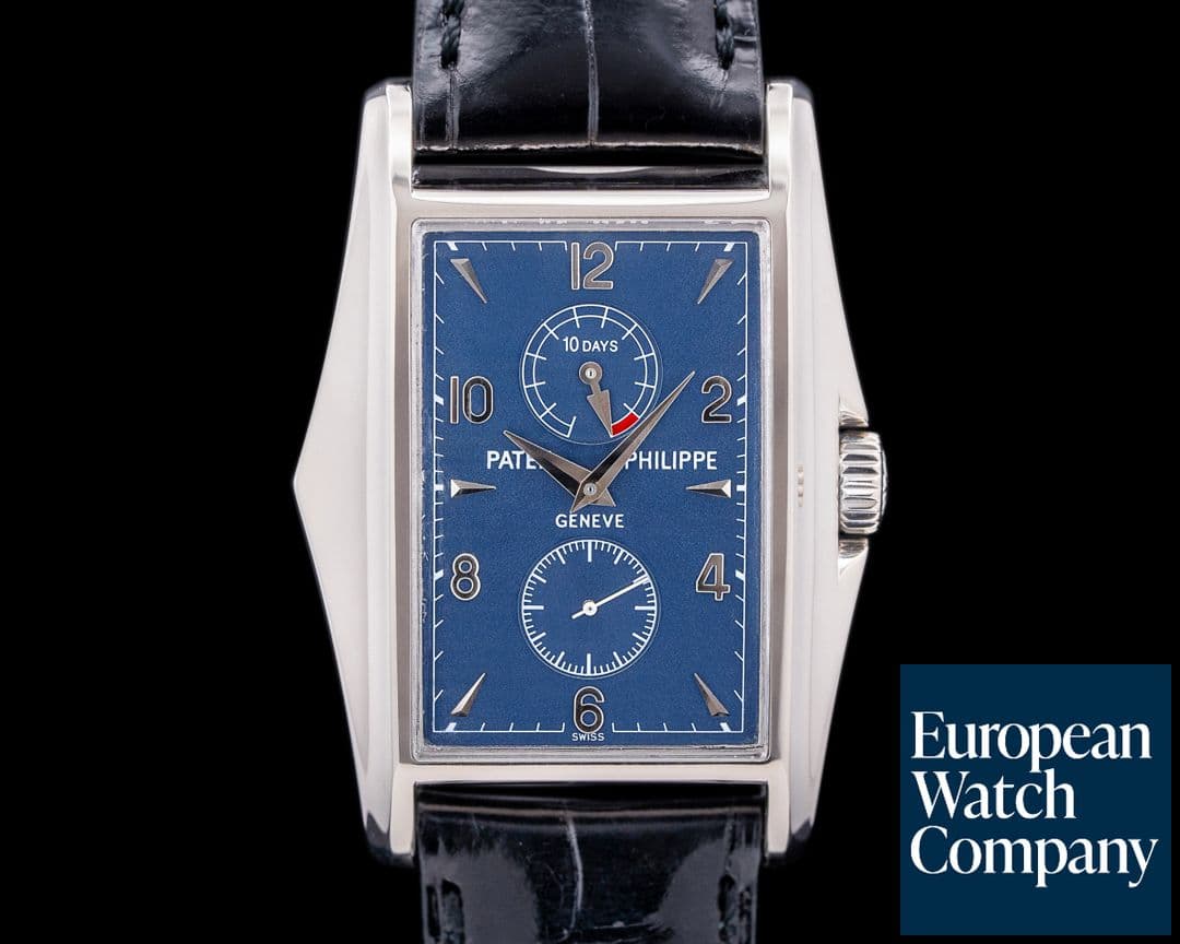 Image of Patek Philippe 10 Day Power Reserve YEAR 2000 White Gold Blue Dial FULL SET