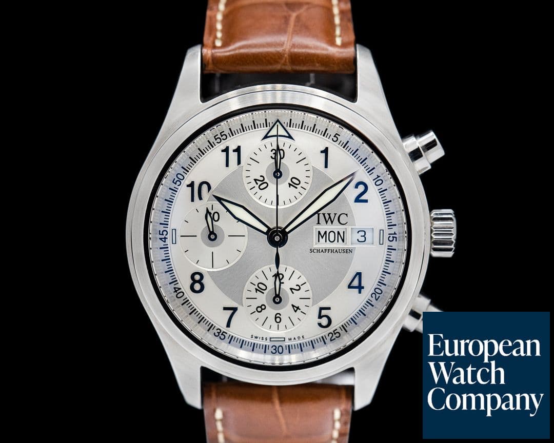 Image of IWC Pilot Spitfire Chronograph SS Silver Dial 42MM