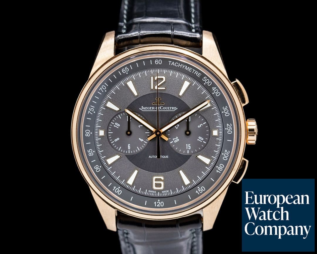 Image of Jaeger LeCoultre Polaris Chronograph 18k Rose Gold / Grey Dial