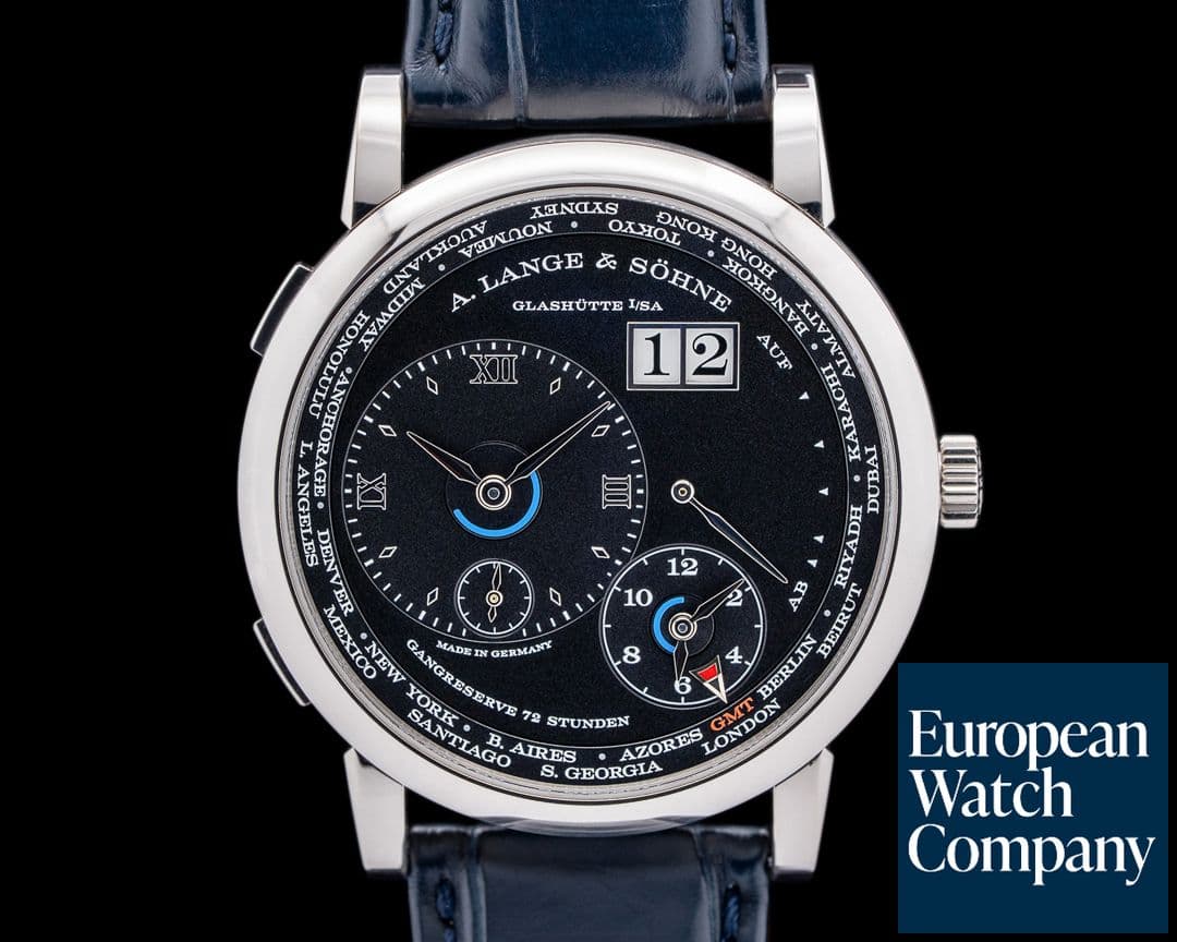 Image of A. Lange and Sohne Lange 1 Time Zone 136.029 18K White Gold / Black Dial 2021