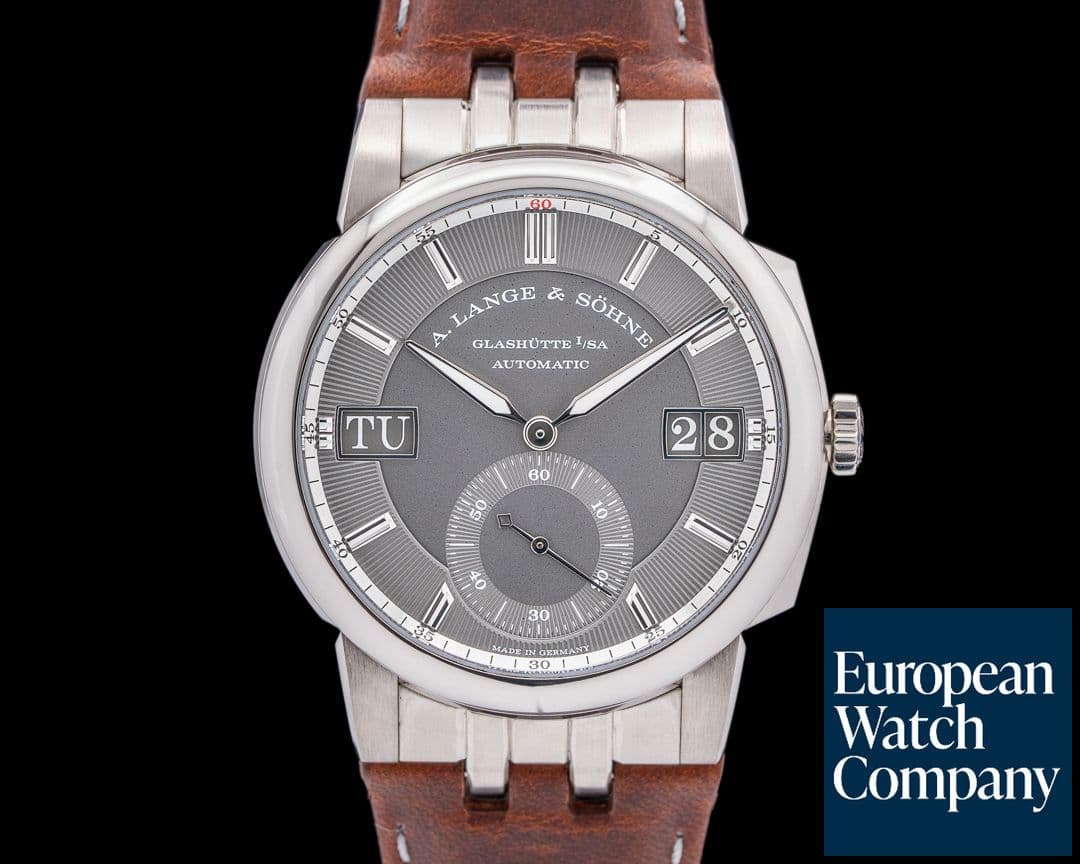 Image of A. Lange and Sohne Odysseus 363.068 18K White Gold Grey Dial / Calfskin