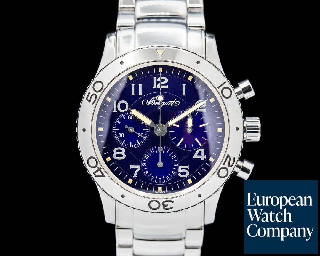 Image of Breguet Type XX 3807 Aeronavale SS Blue Dial LIMITED