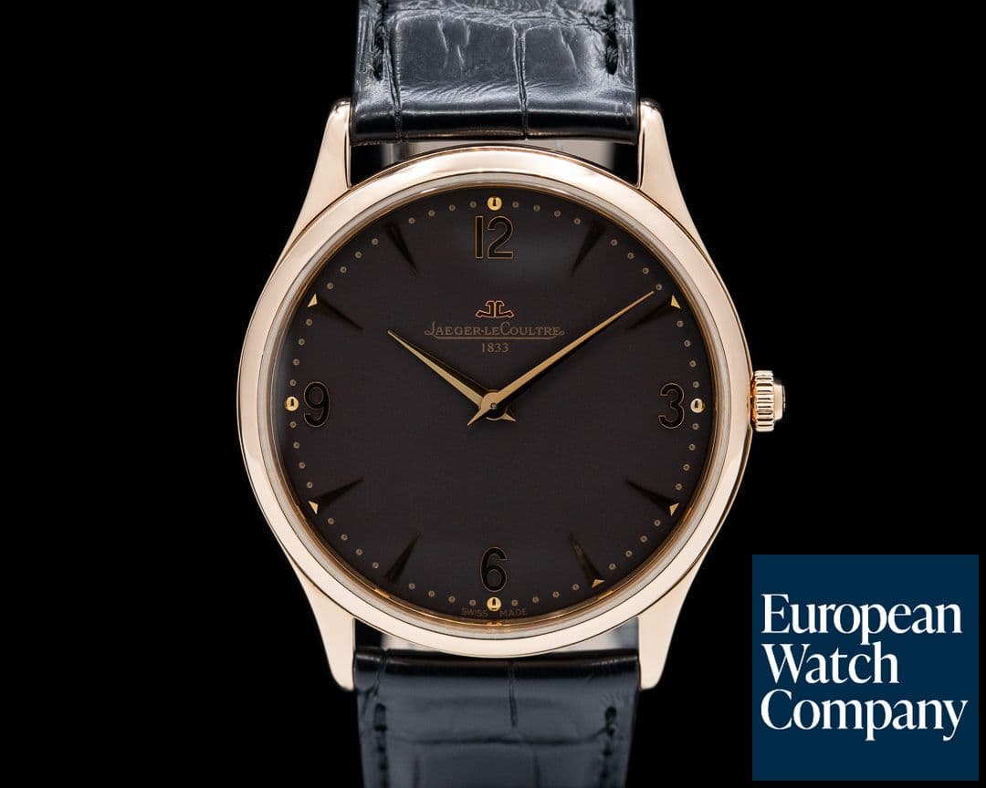 Image of Jaeger LeCoultre Master Ultra Thin 38mm 18K RG / Black Dial LIMITED
