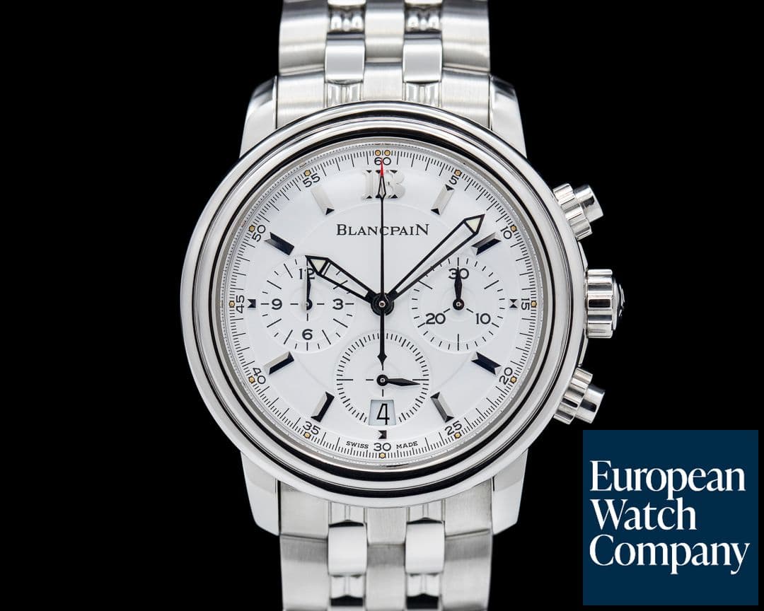 Image of Blancpain Leman Chronograph SS White Dial
