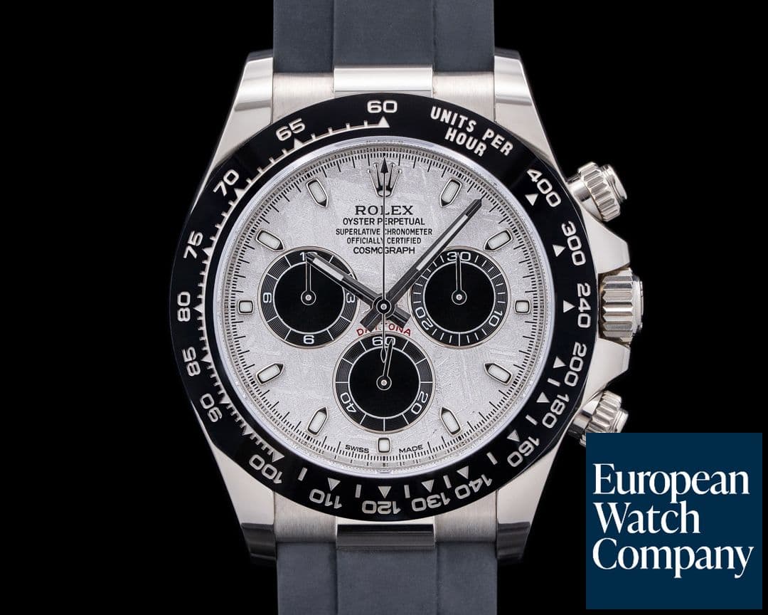 Image of Rolex Daytona 116519 18K WG Ceramic Oysterflex METEORITE Dial