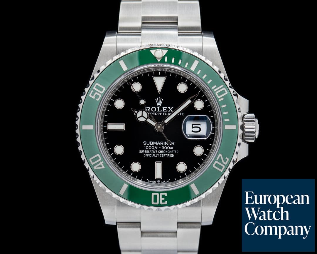 Image of Rolex Submariner Date 126610LV Kermit GREEN Ceramic Bezel 41MM