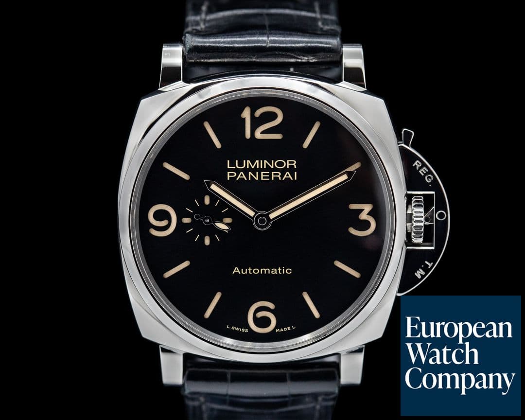 Image of Panerai Luminor Due 45mm 3 Days Automatic Black Dial