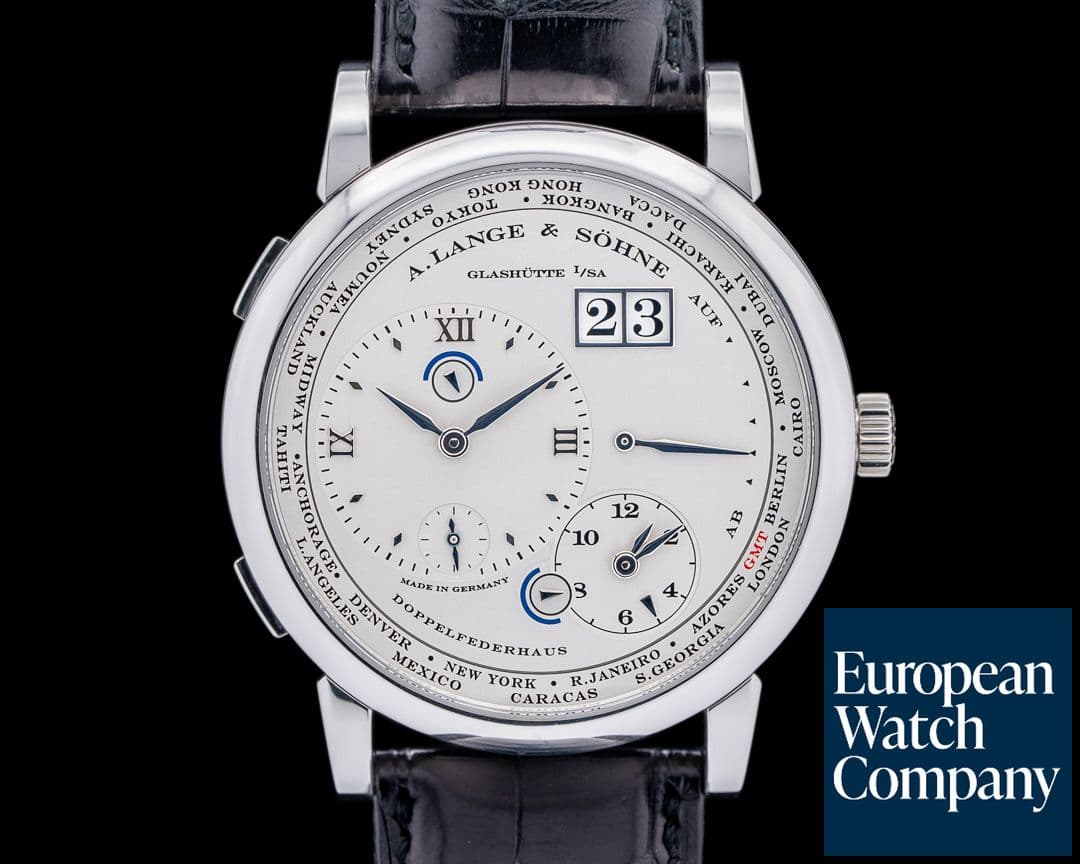 Image of A. Lange and Sohne Lange 1 116.025 Time Zone Platinum DEPLOYANT