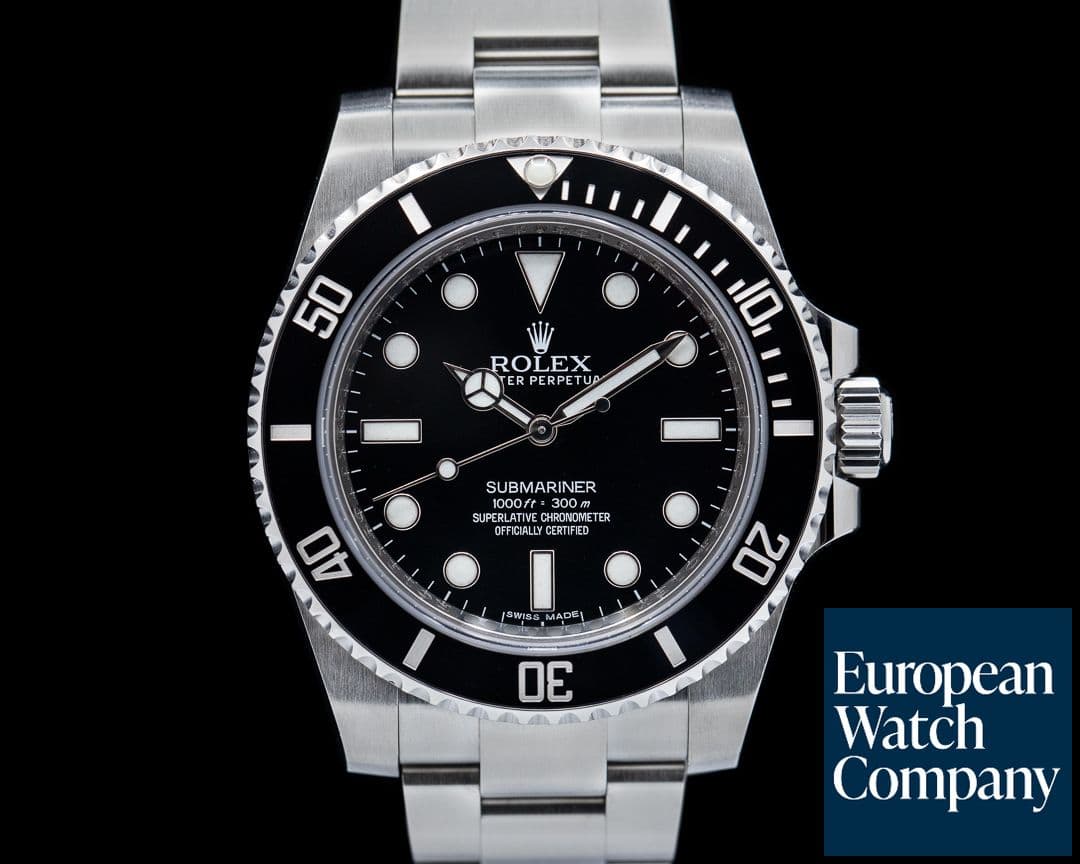 Image of Rolex Submariner 114060 No Date Ceramic Bezel SS