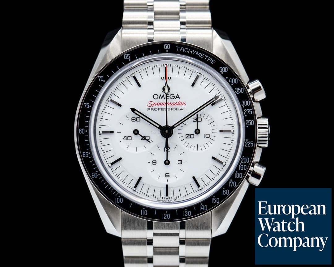 Image of Omega Speedmaster Professional Sapphire Sandwich White Dial NEW MODEL 2024