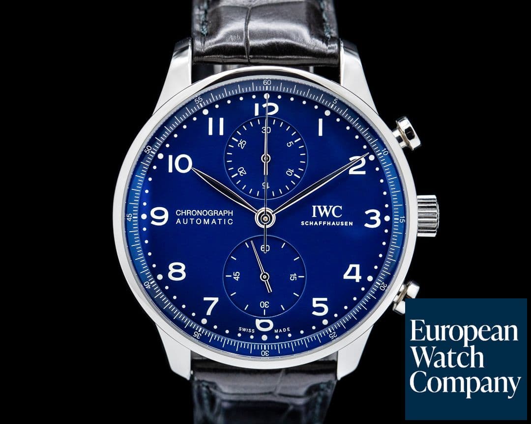 Image of IWC Portugieser Chronograph Edition "150 Years" LIMITED Blue Dial