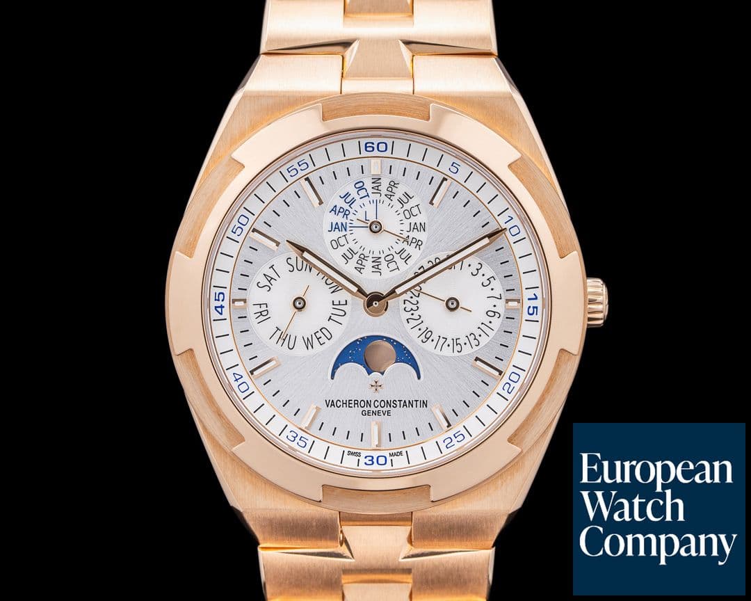 Image of Vacheron Constantin Overseas Perpetual Calendar Ultra-Thin 4300V Silver Dial 18k RG