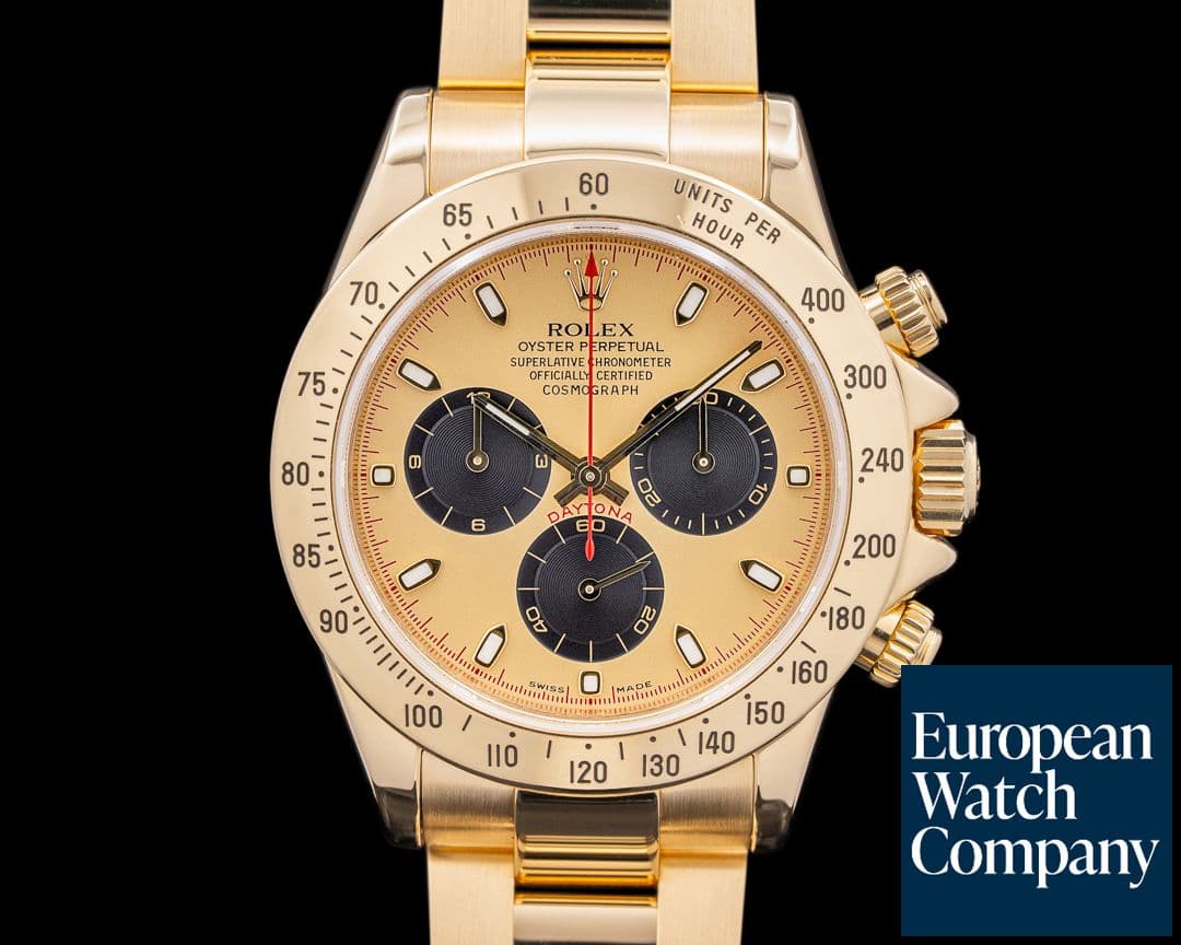 Image of Rolex Daytona 116528 18K Yellow Gold "PAUL NEWMAN" Dial FULL SET
