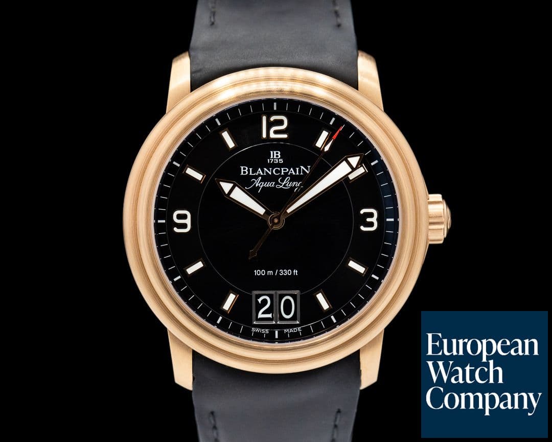 Image of Blancpain Aqualung Big Date 18K RG Deployant