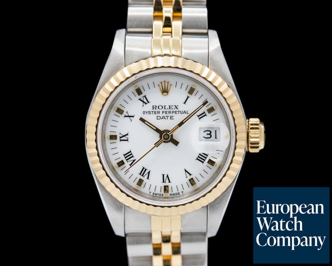 Image of Rolex Lady Datejust White Roman Dial 18K / SS