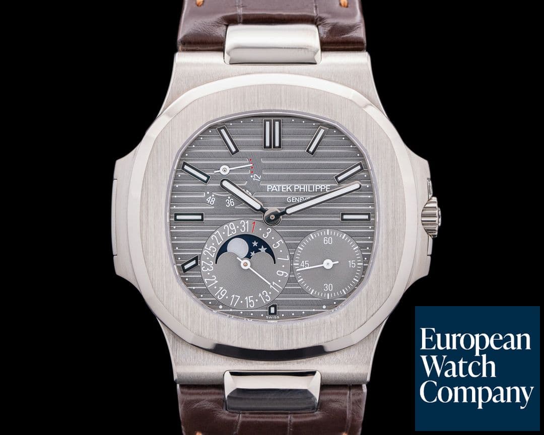 Image of Patek Philippe Nautilus 5712G Power Reserve Moonphase 18K White Gold 2021