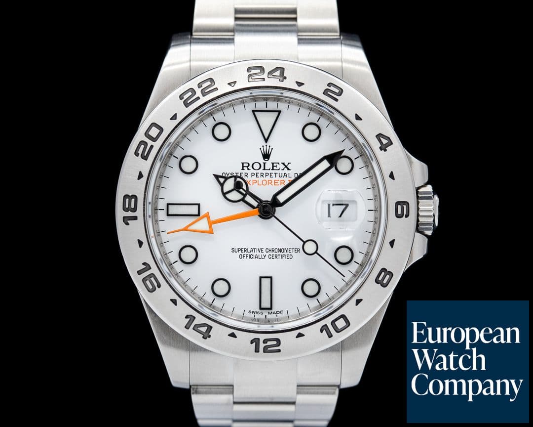 Image of Rolex Explorer II White Dial SS