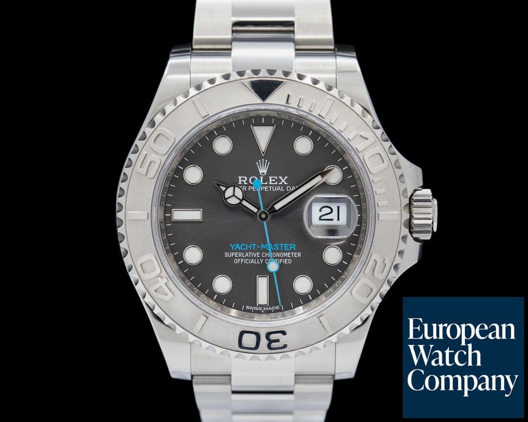 Image of Rolex Yacht Master SS Dark Rhodium Dial / Platinum Bezel