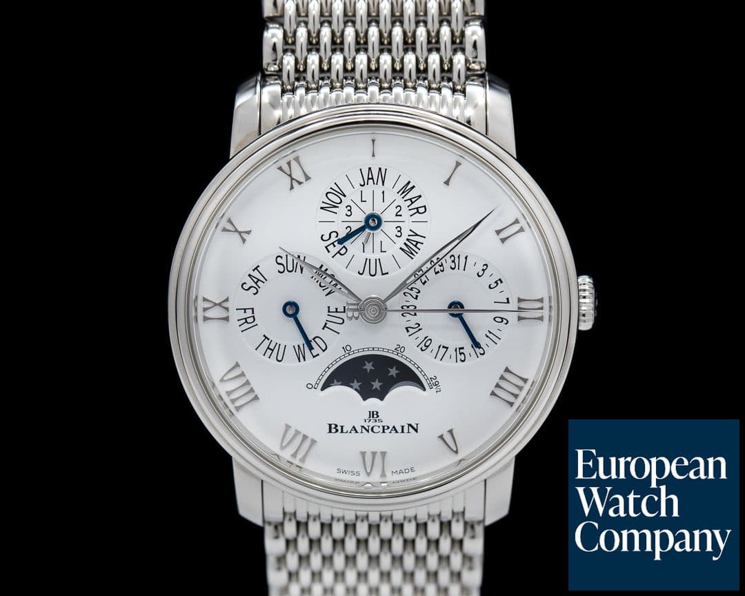Image of Blancpain Villeret Quantieme Perpetual Phases de Lune SS/SS