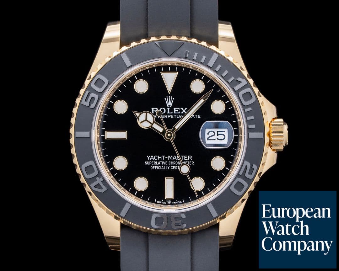 Image of Rolex Yacht Master 18K Yellow Gold / Rubber 42MM 2024 UNWORN