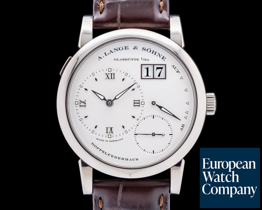 Image of A. Lange and Sohne Lange 1 18K White Gold Silver Dial