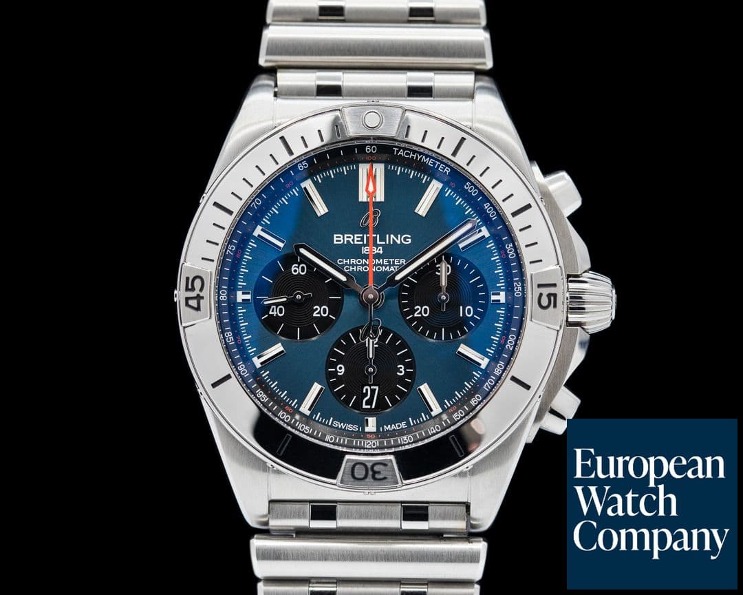 Image of Breitling Chronomat B01 42mm SS Blue Dial