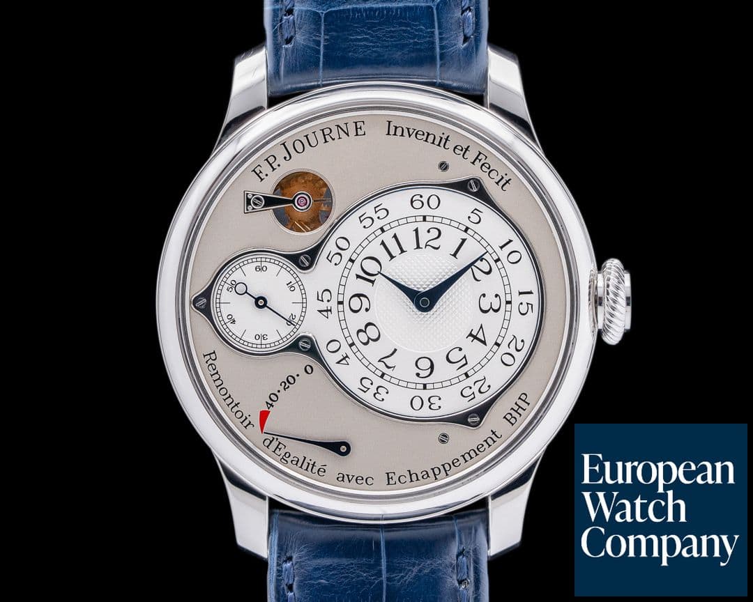 Image of F. P. Journe Chronometre Optimum Platinum Silver Dial  40MM
