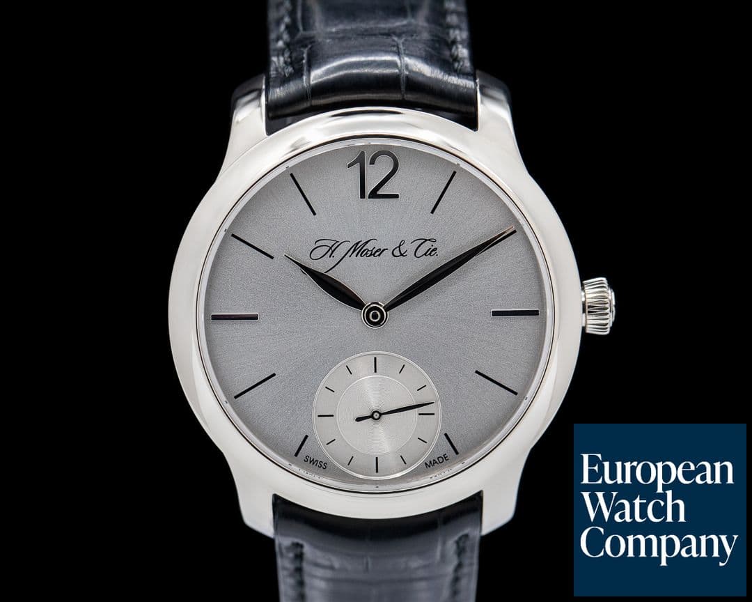 Image of H. Moser and Cie. Endeavour Small Seconds 18k White Gold / Silver Argente Dial