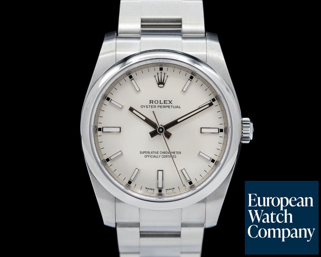 Image of Rolex Oyster Perpetual White Dial SS 34MM Discontinued