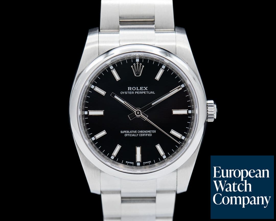 Image of Rolex Oyster Perpetual Black Dial SS 34mm