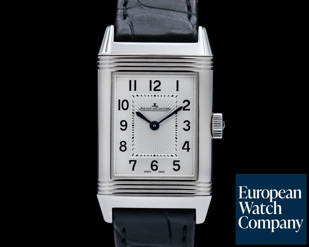 Image of Jaeger LeCoultre Ladies Reverso Stainless Steel Manual Wind Silver Dial Full Set