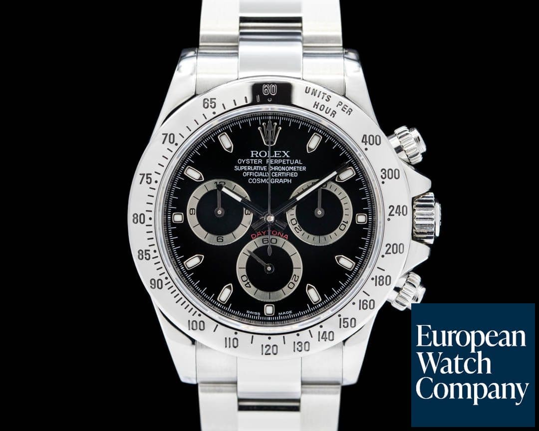 Image of Rolex Daytona 116520 Black Dial SS FULL SET
