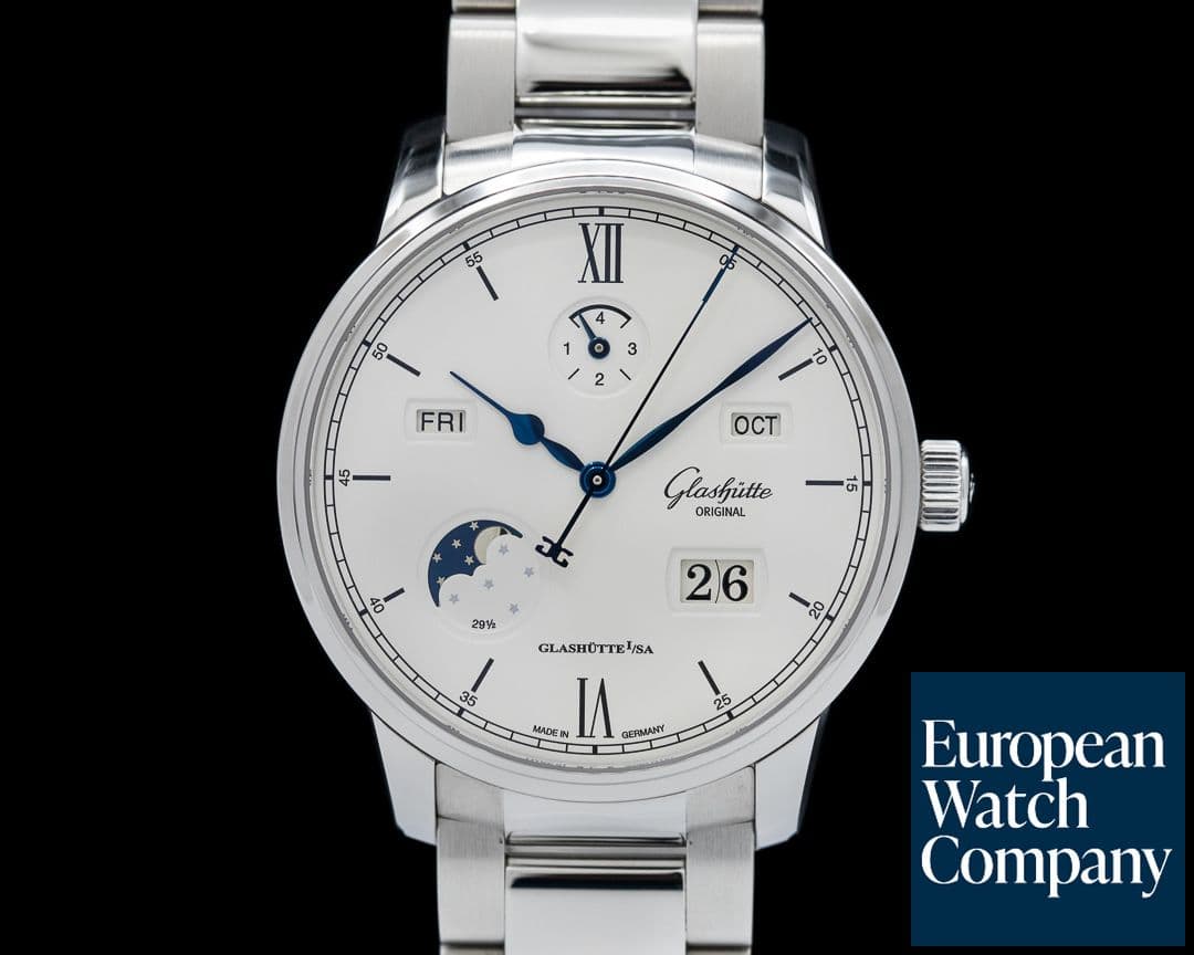 Image of Glashutte Original Senator Excellence Perpetual Calendar White Dial SS UNWORN
