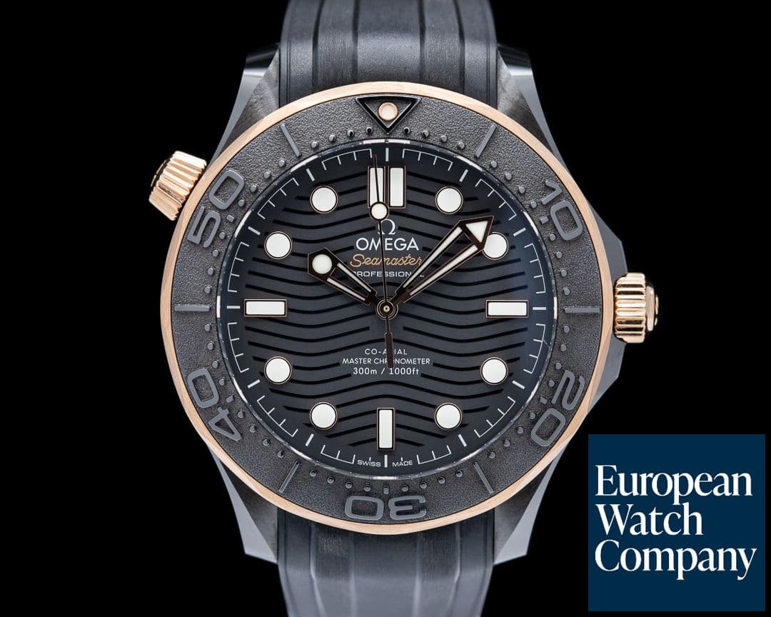 Image of Omega Seamaster Diver 300M Black SS / 18k Sedna Gold 2022