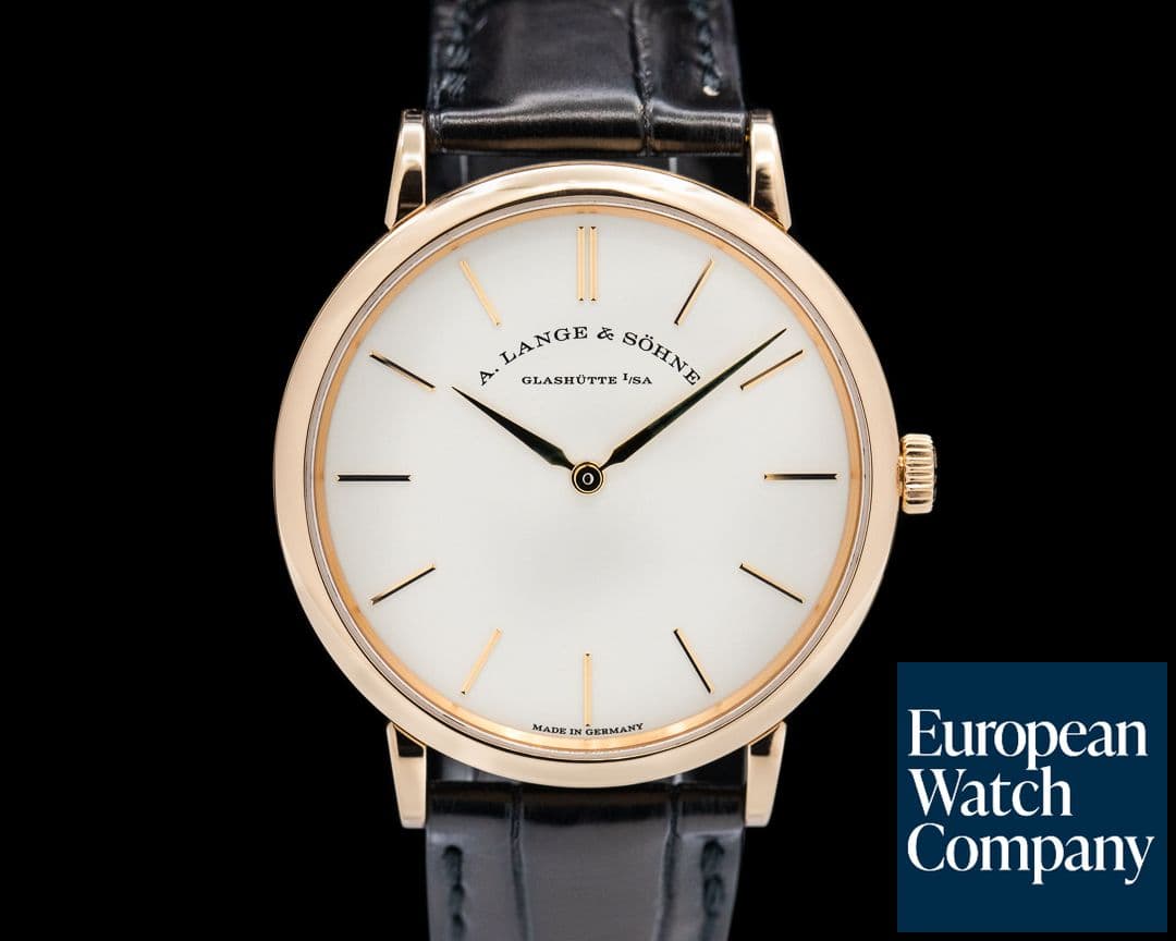 Image of A. Lange and Sohne Saxonia Thin 37mm Manual Wind 18K Rose Gold