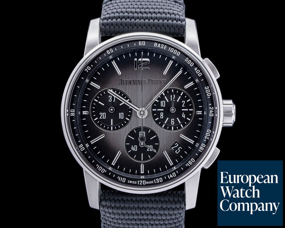 Image of Audemars Piguet Code 11:59 Chronograph 18k White Gold / Ceramic Smoked Grey Dial