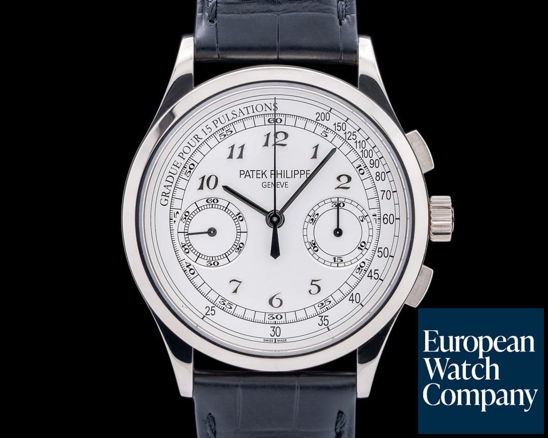 Image of Patek Philippe Chronograph 5170G 18K White Gold / Silver Pulsation