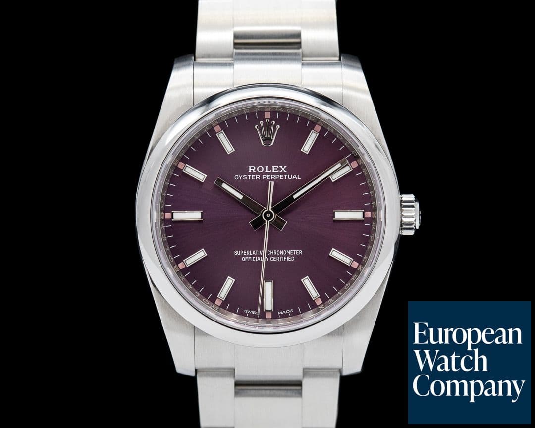 Image of Rolex Oyster Perpetual Purple "Grape" Dial SS