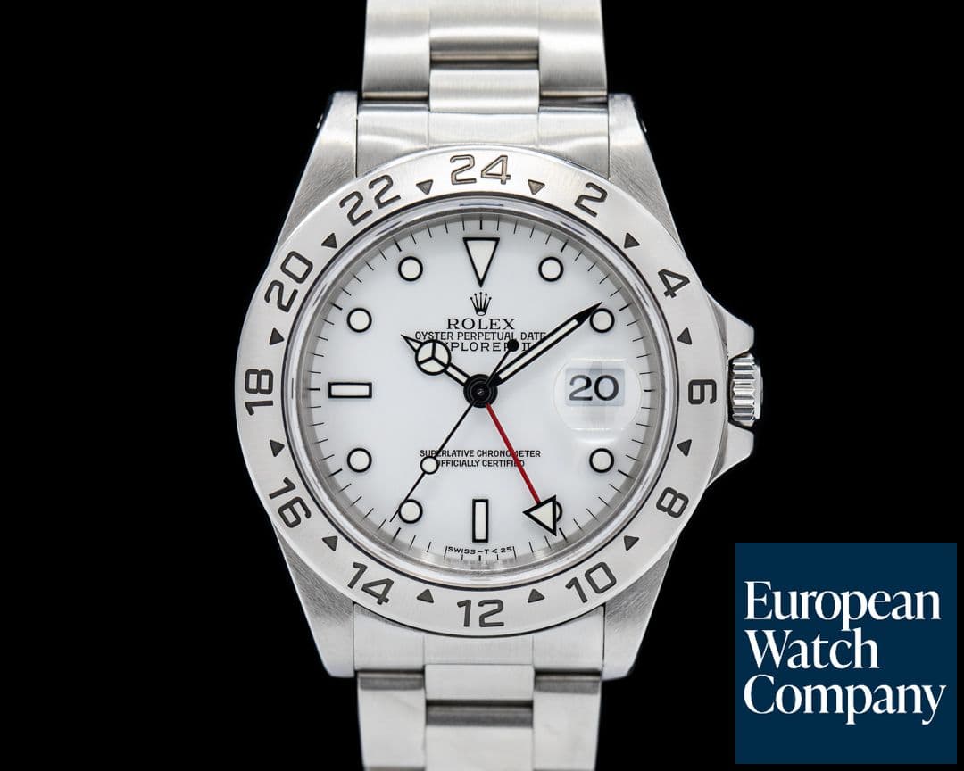 Image of Rolex Explorer II SS White Dial 16570 FULL SET