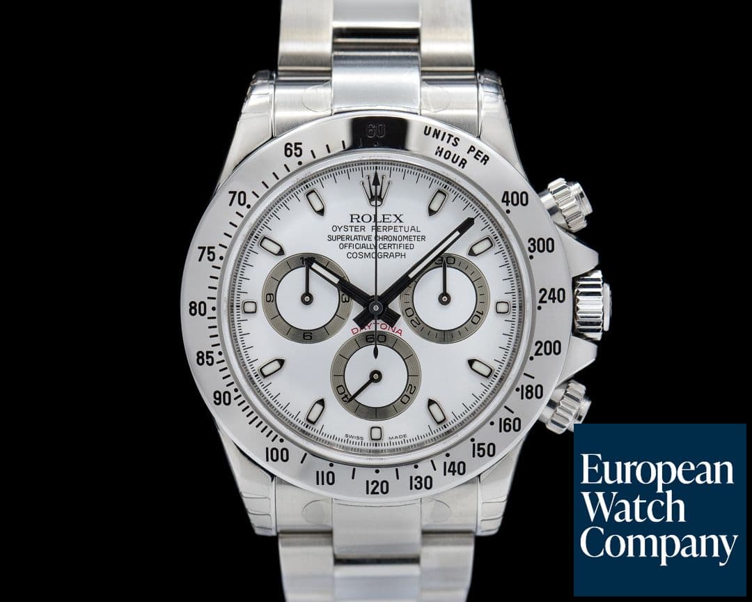 Image of Rolex Daytona 116520 White Dial SS UNWORN