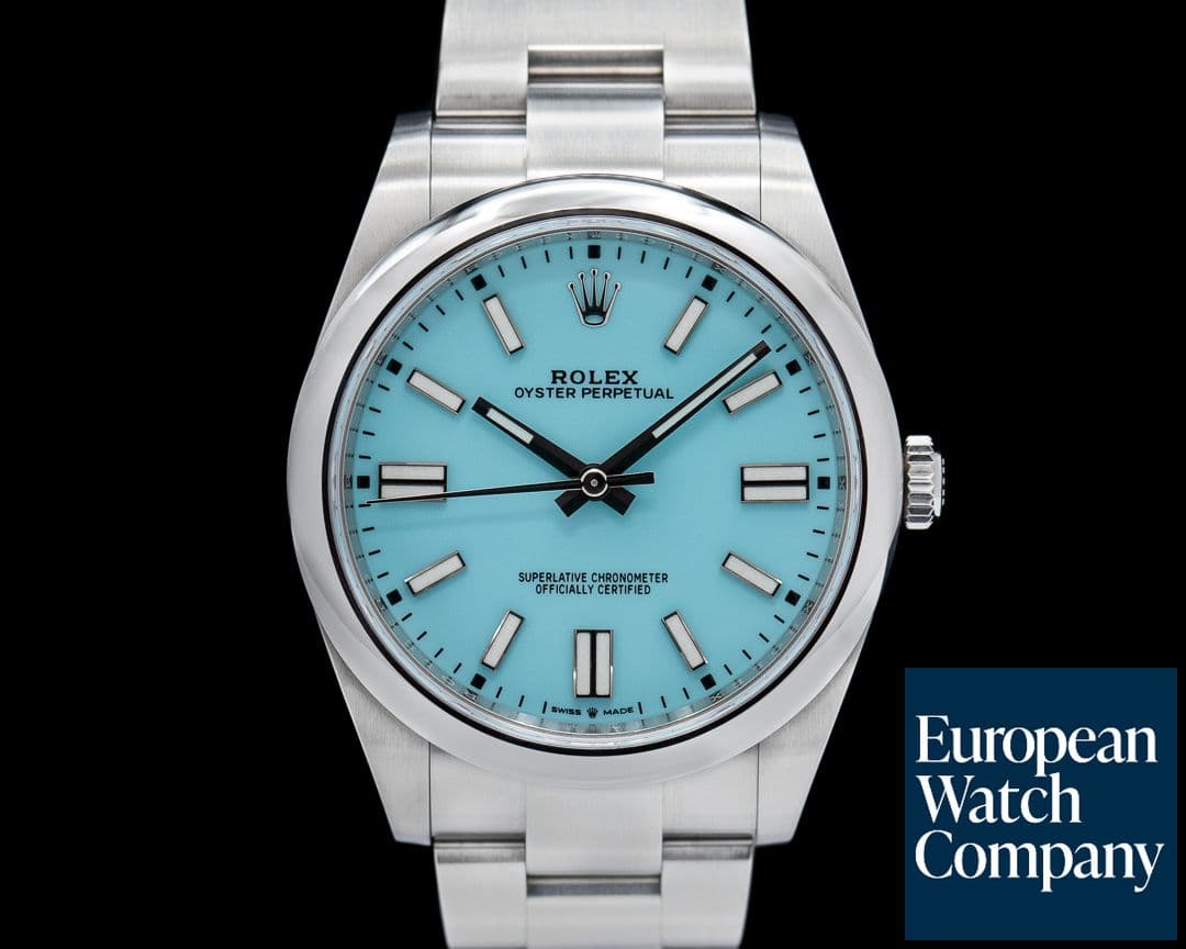 Image of Rolex Oyster Perpetual 124300 41mm SS / Turquoise "Tiffany" Dial
