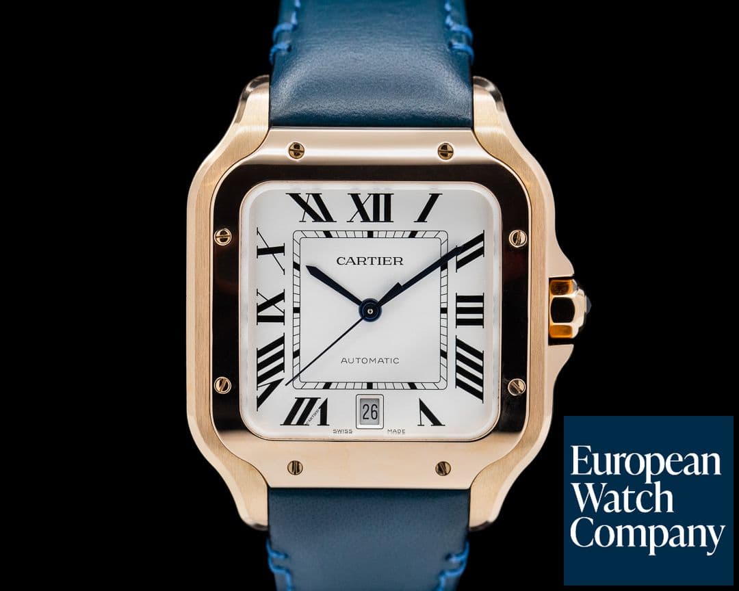 Image of Cartier Santos Large 18K Yellow Gold Automatic