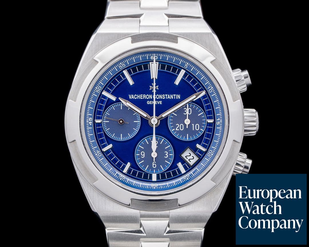 Image of Vacheron Constantin Overseas Chronograph 5500V Blue Dial SS