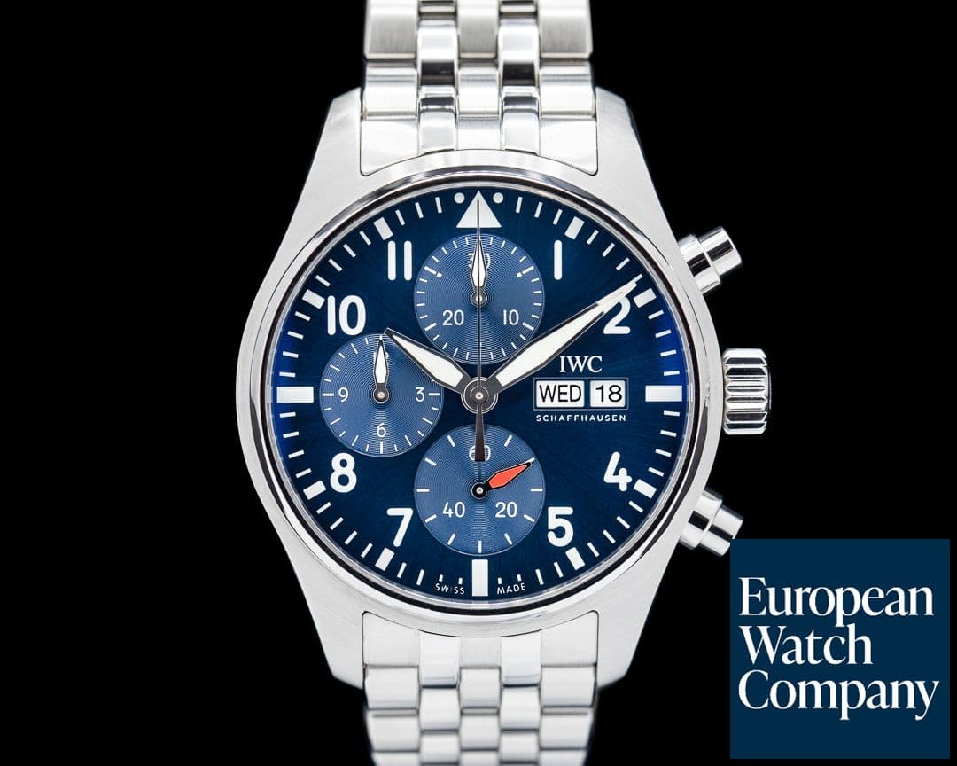 Image of IWC Pilots Watch Chronograph 41mm SS Blue Dial