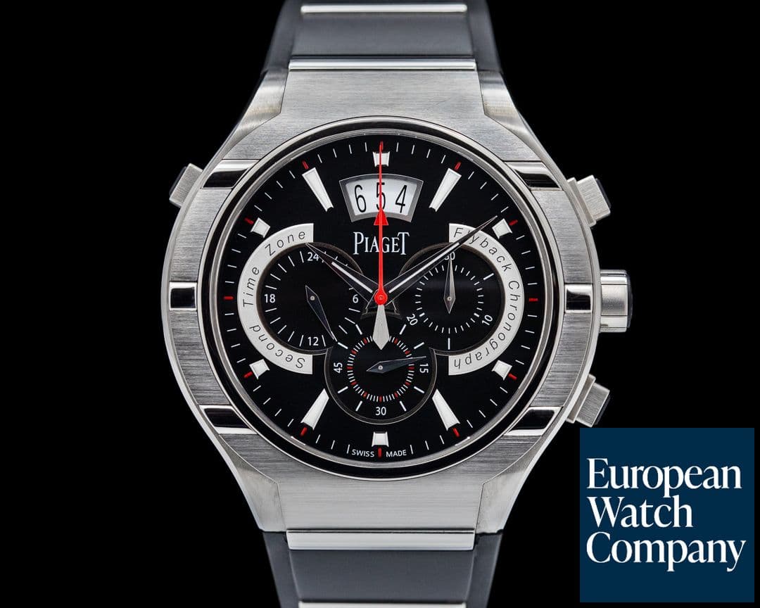 Image of Piaget Polo FortyFive Flyback Chronograph GMT Titanium