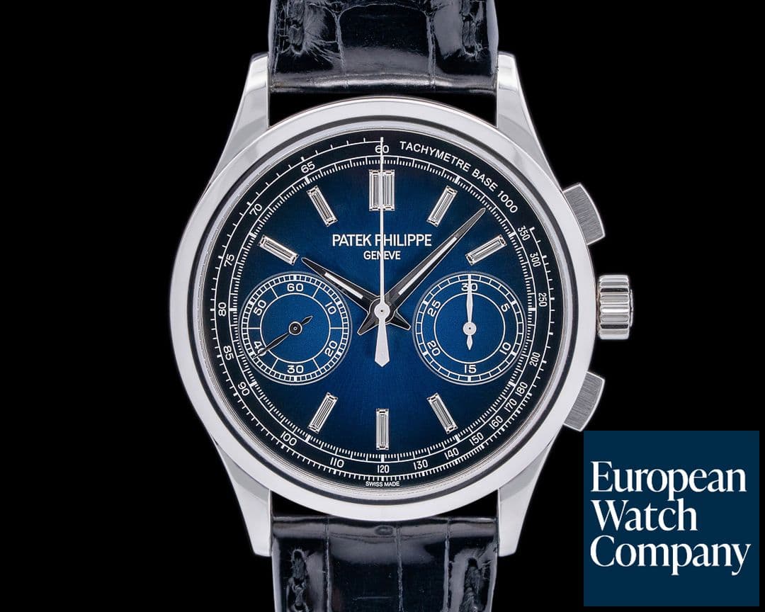 Image of Patek Philippe Chronograph Platinum 5170P Blue Diamond Dial