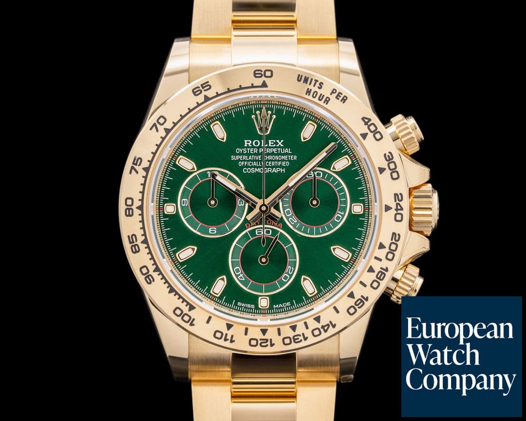 Image of Rolex Daytona 116508 18k Yellow Gold / Green Dial 2022