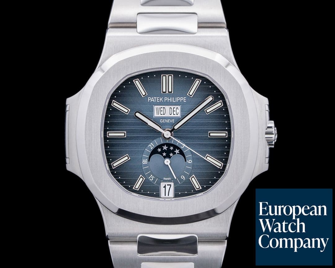 Image of Patek Philippe Nautilus Annual Calendar 5726 Moon Blue Dial SS